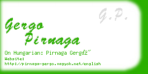 gergo pirnaga business card